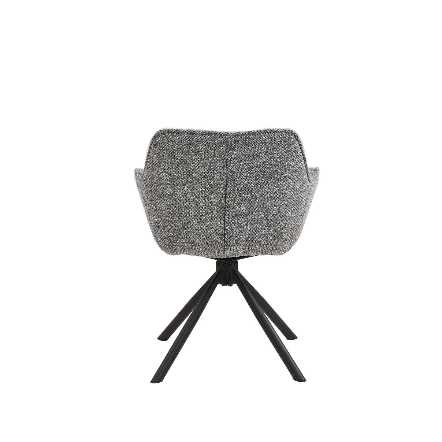 Set van 2 Eetkamerstoelen – Antraciet – Met Armleuning – Vergaderstoelen – Stoelen – Draaibaar
