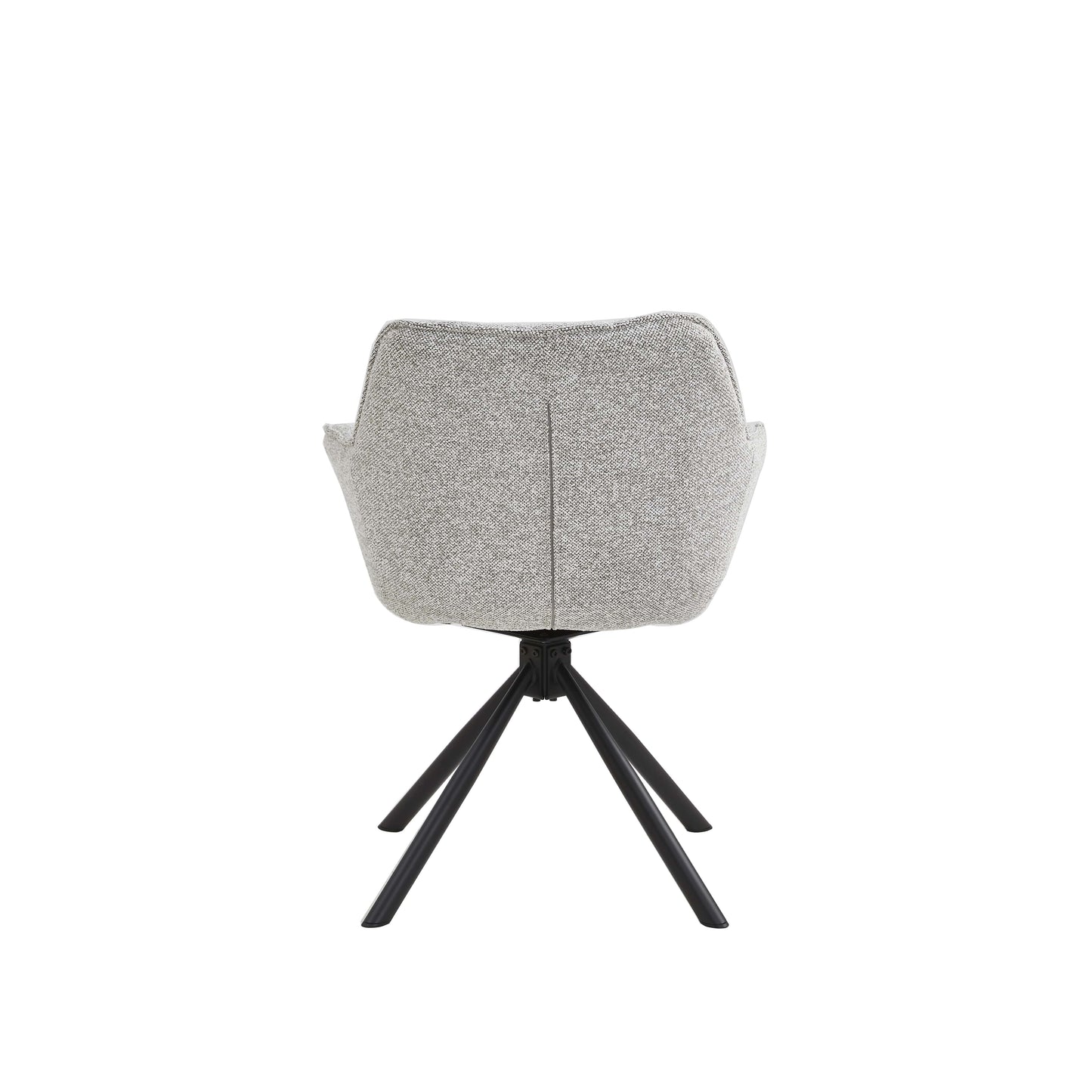 Set van 2 Eetkamerstoelen – Naturel/créme – Met Armleuning – Vergaderstoelen – Stoelen – Draaibaar