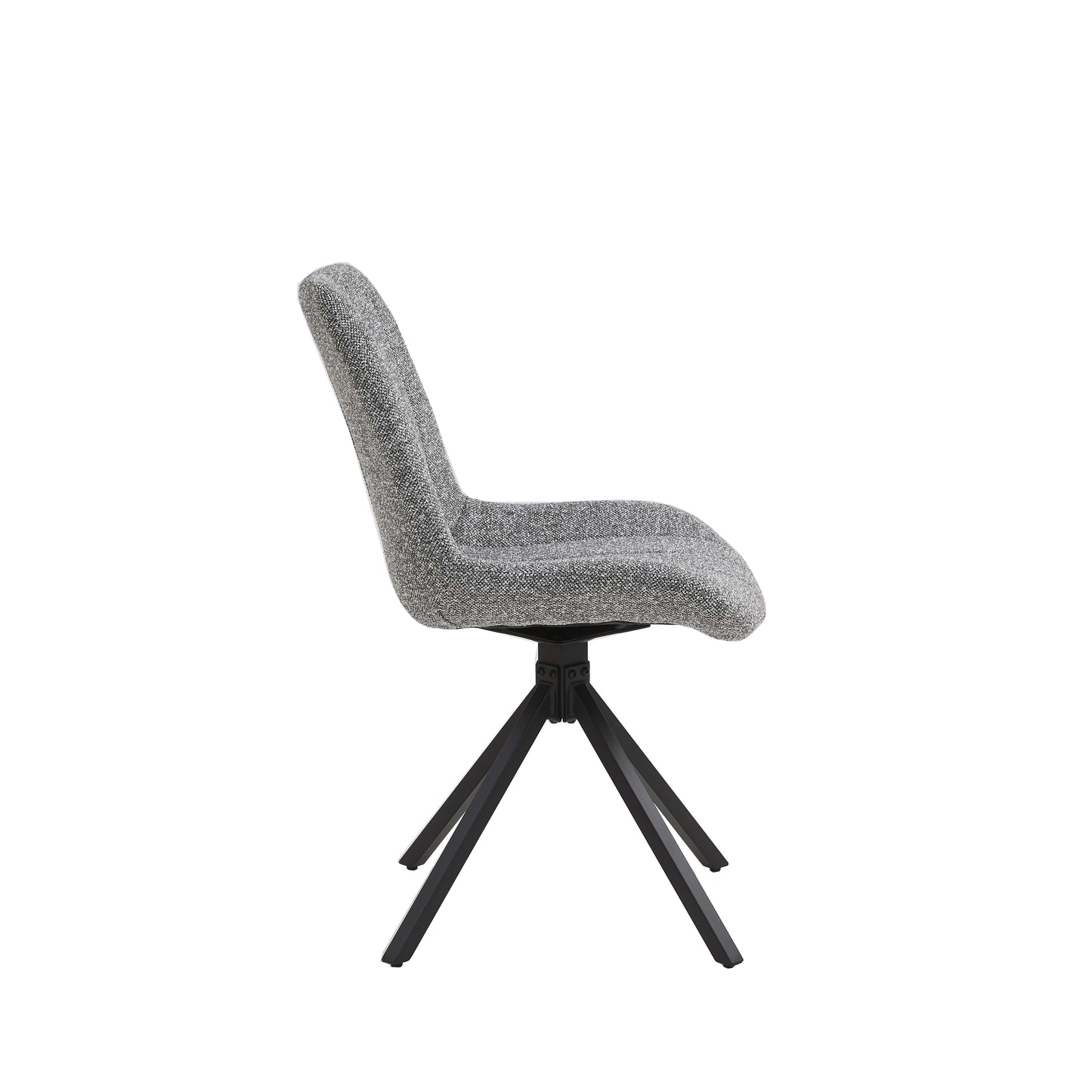 Set van 2 Eetkamerstoelen – Antraciet – Vergaderstoelen – Stoelen – Draaibaar