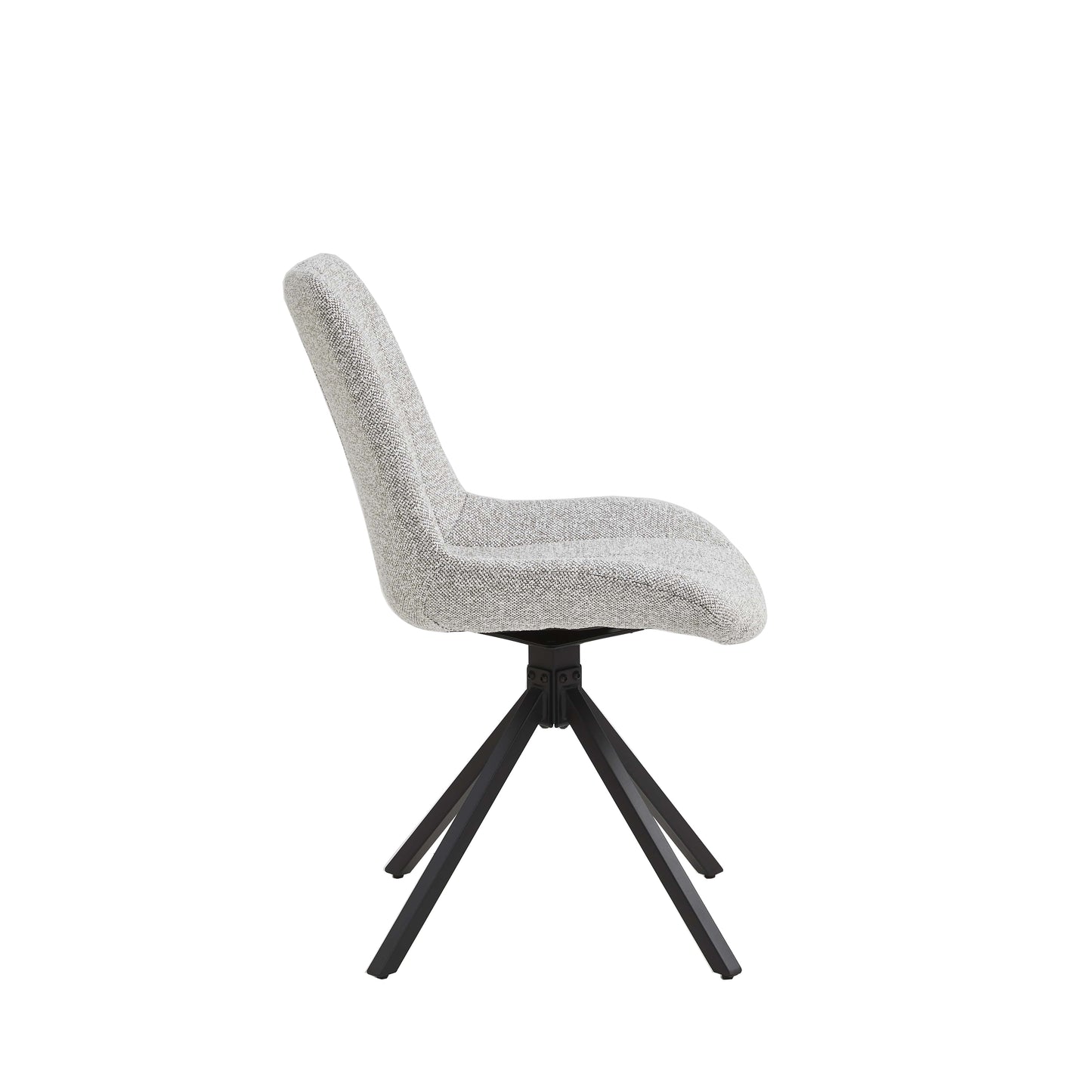 Set van 2 Eetkamerstoelen – Naturel/Créme – Vergaderstoelen – Stoelen – Draaibaar
