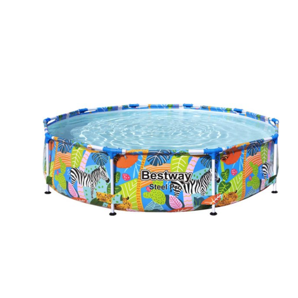 Bestway Steel Pro opzetzwembad 305x66 cm - rond - jungleprint