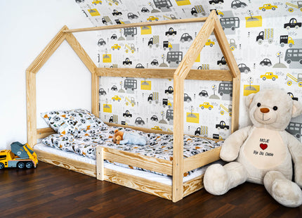Kinderbed - Veiligheid - Hout - Lichtbruin - 164 X 87cm