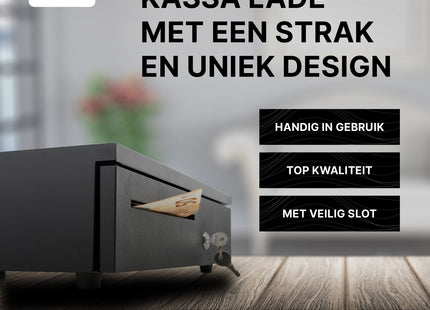 Muntel®  Kassalade - 40,5 x 42 x 10 CM - Zwart