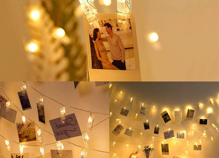 Led Clips - Verlichting - Foto Clips - 10 Led - Warm Wit