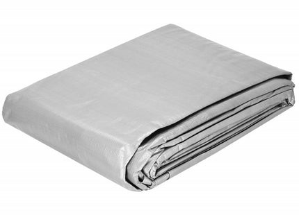 Afdekzeil | Dekzeil | Zeildoek | Waterdicht | PVC | 5 x 3 m | 210 g/m2 | Grijs/Bruin