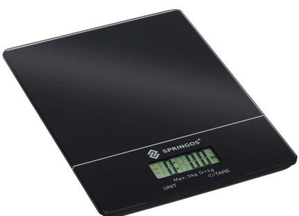 Keukenweegschaal - Weegschaal Keuken - 5 KG - Met Display - Elektronisch - Glas - Kunststof