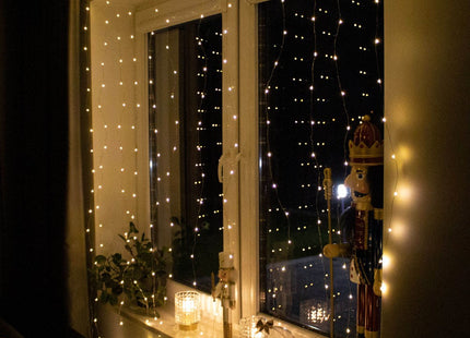 Lichtgordijn | IJspegel Verlichting | Inclusief USB En Afstandsbediening | 300 LED | Warm Wit