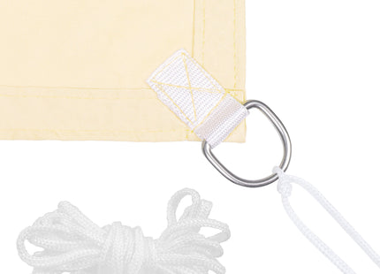 Schaduwdoek | Zonnezeil | Rechthoekig | 3 x 2 m | 90% Schaduw | Crème | 160 g/m2