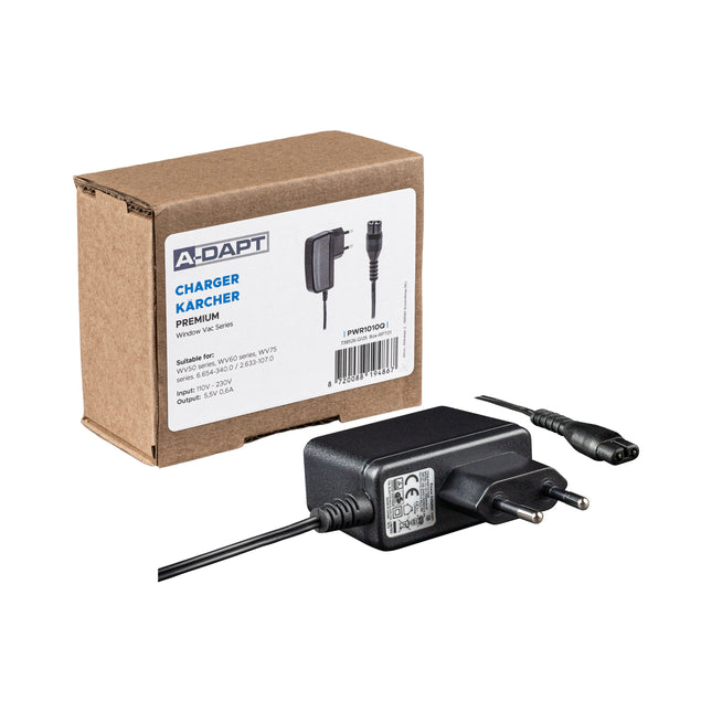 A-DAPT - Adapter geschikt voor Karcher (Kaercher) WindowVac series oplader - als origineel