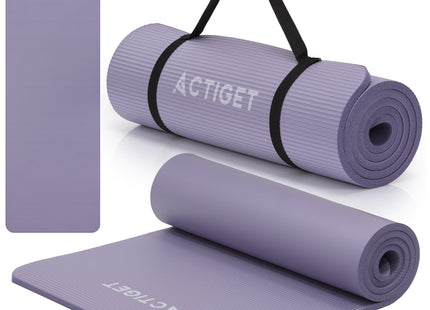 Actiget® Yogamat - Extra Dik - Inclusief Draagriem - 183 x 61 x 1,5 CM - Paars