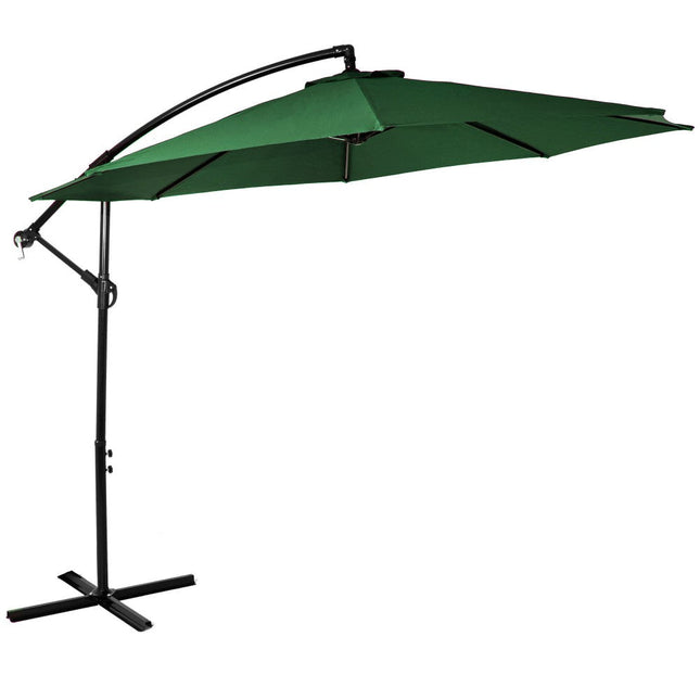 Zweef Parasol | Kantelbaar | Waterafstotend | Groen | Ø 300 cm