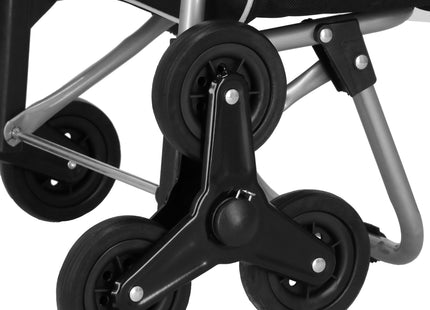 Boodschappentrolley - Met Zes Wielen - Grijs - Zwart - 30 L - 18 KG - 95 x 54 CM