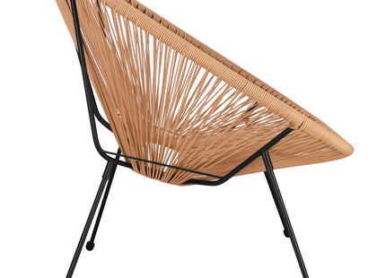 Tuinstoel - Draad - Rotan - Beige - 87 x 70  x 73 CM