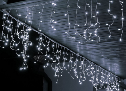 IJspegel Verlichting | 12 m + 2.5 m Snoer | 300 LED | Koel Wit | Koppelbaar | Inclusief Afstandsbediening