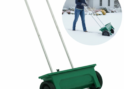 Strooiwagen | Strooikar | Zoutstrooier | Verstelbaar | Winter | Zout | Ijs | Tuin | Terras | 12 L