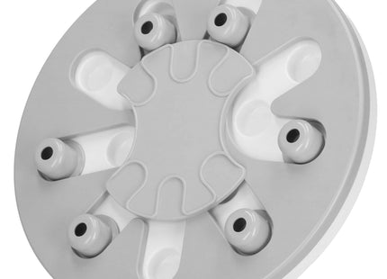 Voerbak - Hondenspeelgoed - Interactief - Educatief - Honden - Katten - Grijs/Wit