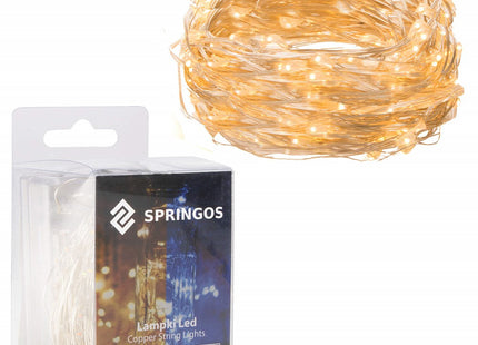 Draadverlichting Kerstverlichting | 9.9 m | Waterdicht | Op Batterij | LED-Verlichting | Warm Wit