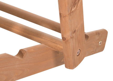 Houten Ligstoel - Ligbed - Met Kussen - Verstelbaar - Weersbestendig - Groen - Grenenhout - 90 x 71 x 103 Cm