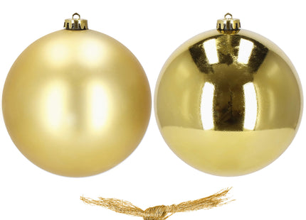 Kerstballen | 2 Stuks | 15 cm | Goud