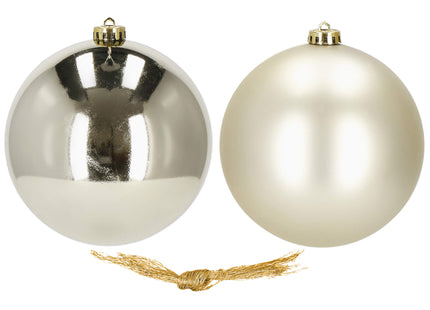 Kerstballen | 2 Stuks | 15 cm | Champange Goud