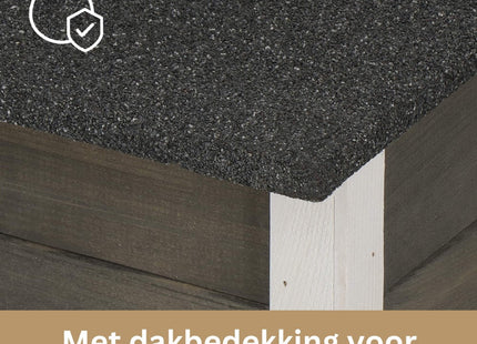 Kattenhuis - Voor Buiten - Geïsoleerd - 56 x 46 x 30 cm - Grijs