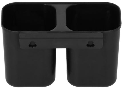 Afdruiprek - Staal - Kunststof - Zwart - 19x40x12,5 cm