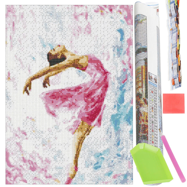 Diamond Painting - Volwassenen - Ballerina - 40 x 30 cm