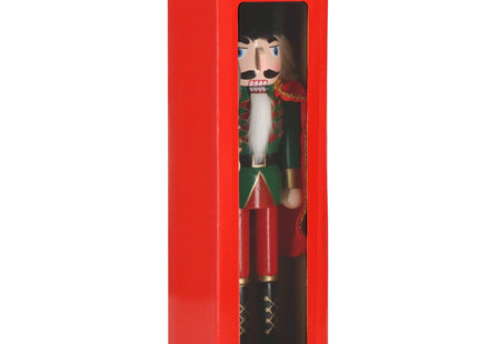 Notenkraker Kerst | Zwaard | 38 cm | Blauw/Groen/Rood/Goud/Zwart