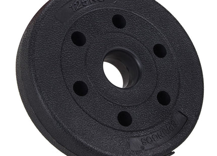 Halterschijf | Halterschijven | Bitumen | Gewichten | 1 x 1.25 kg | Kunststof | Zwart
