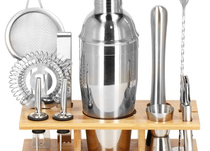 Cocktail Set | 11-Delige Cocktail Shaker Set | RVS | Zilverkleurig