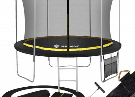 Trampoline | Trampoline met veiligheidsnet | Tuin | 305 cm | Zwart/Geel