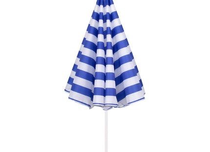 Parasol | Strand Parasol | Parasols | Opvouwbaar | 180 cm | Blauw/Wit