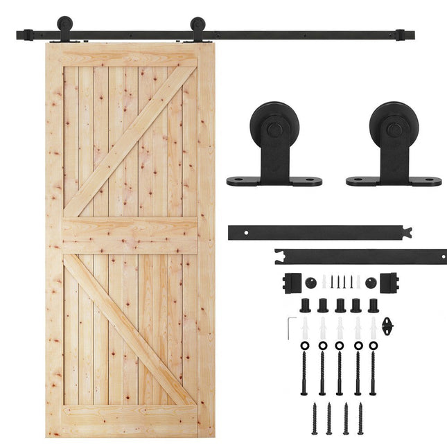 Schuifdeursysteem | Schuifdeuren & Toebehoren | Bladdikte 35-45 mm | 183 cm | Tot 100 kg | Zwart