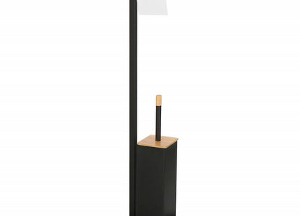 Toiletbutler | Toiletrolhouder | Toiletborstel met houder | Toiletaccessoire | Zwart