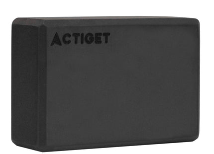 Actiget® Yoga Blok - Yoga Cube - Pilates Blok - Balans - Rekoefeningen - EVA-schuim - Zwart - 7,5 X 23 X 15 Cm