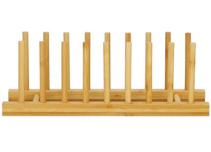 Bordenstandaard - Bordenhouder-  Afdruipen - Servies -  Organizer - 8 Vakken - Bamboe