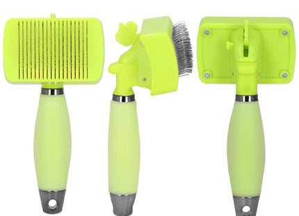 Slicker | Zelfreinigende | Hondenborstel | Kattenborstel | RVS | Groen