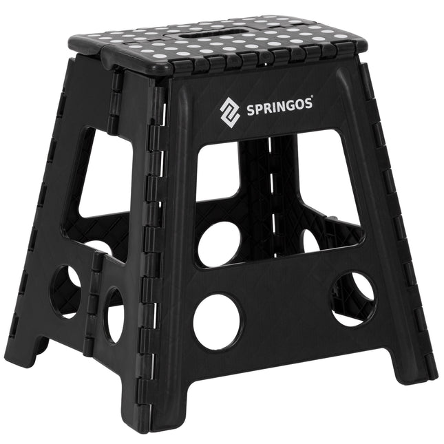 Vouwkruk - Inklapbaar - Platform - Multifunctioneel - Tot 150 Kg - 39 Cm - Zwart
