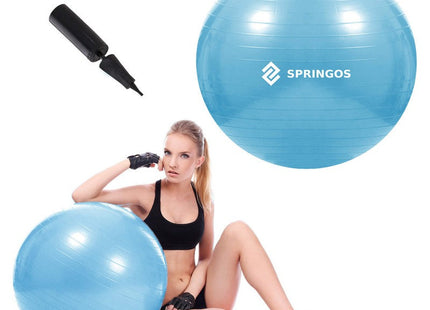 Fitness Bal | Lichtblauw | Inclusief Pomp | 55 cm