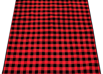 Picknick Kleed | Picknickdeken | Buitenkleed | Picknick | 200 x 150 cm | Zwart/Rood
