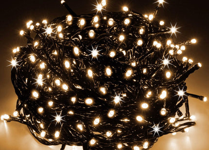 IJspegel Verlichting Buiten | 20 m + 2.5 m Snoer | 500 LED | Warm Wit | Koppelbaar | Flash