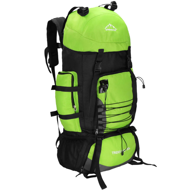 Backpack - Rugzak - Multifunctioneel - Kamperen - Reizen - Regenhoes - 90 Liter - Lichtgroen
