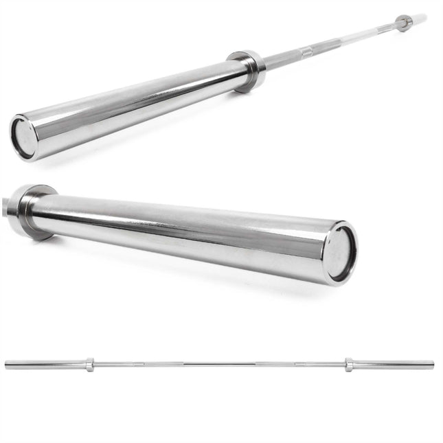 Actiget®  Halterstang | Barbell | Chroomstaal | 220 cm | 50 mm | 2 Klemmen