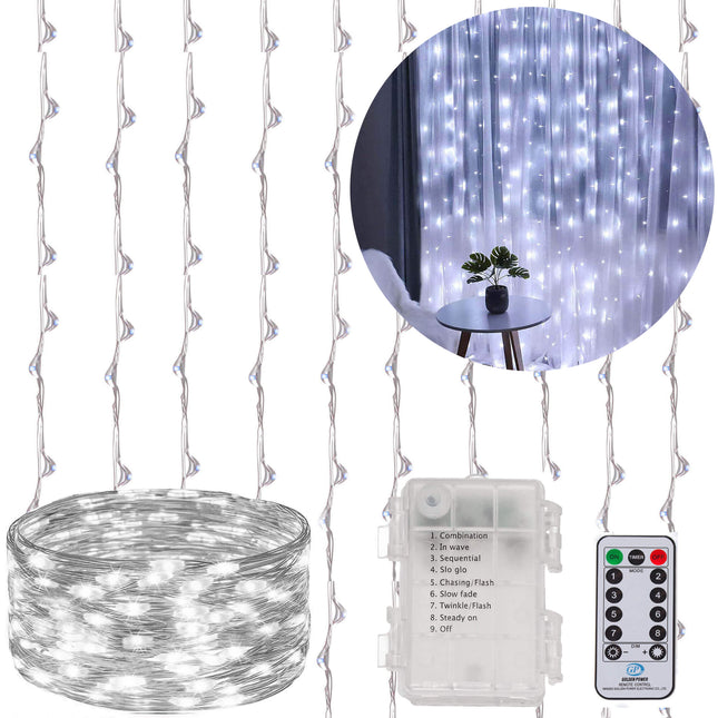 Lichtgordijn | IJspegel Verlichting | 300 LEDs | Koel Wit