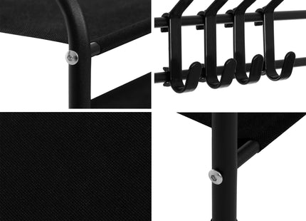 Kledingrek - Schoenenrek - Hoedenhangers - 6 - Etages - Metaal - 25x80x150 CM