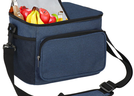 Koeltas | Koelbox | 20,5 x 27 x 19 cm | 11 Liter | Blauw/Zwart