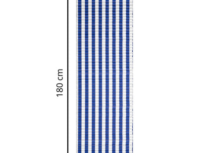 Strandmatras - Opvouwbaar - Kussen - Strepen - 180 X 60 CM - Wit/Blauw