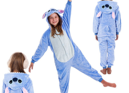 Onesie Kinderen  | Maat 120/130 | Blauw