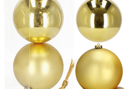 Kerstballen | 2 Stuks | 15 cm | Goud