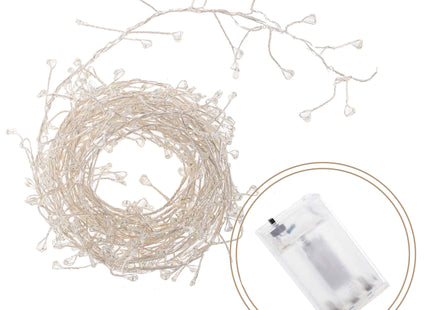 Draadverlichting Kerstboomverlichting - Ijspegels - 100 LED - 3 M - Koud Wit